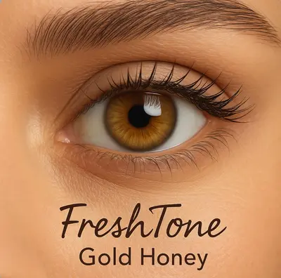 Freshtone Soft Cosmetic Monthly Lens (Gold Honey)