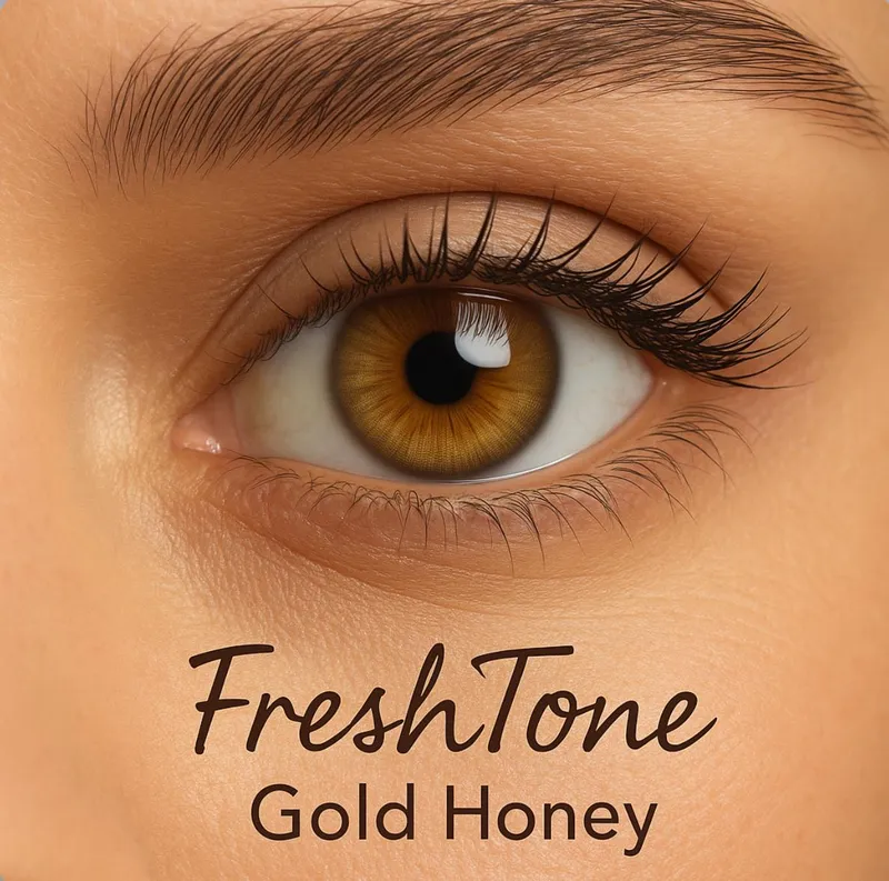 Freshtone Soft Cosmetic Monthly Lens (Gold Honey)