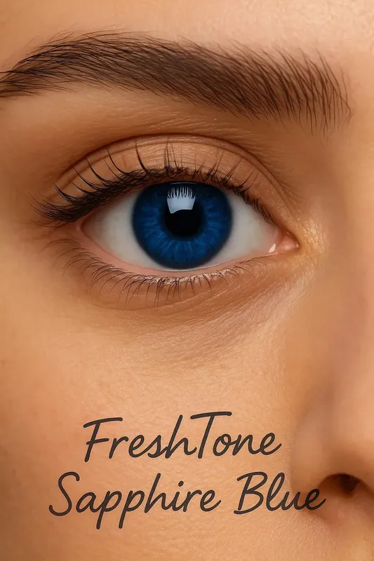Freshtone Soft Cosmetic Monthly Lens (Sapphire Blue)