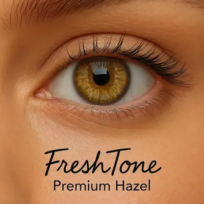 Freshtone Soft Cosmetic Monthly Lens (Premium Hazel)