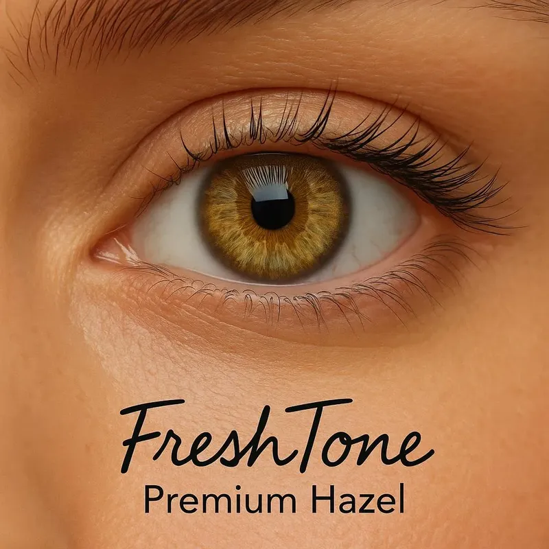 Freshtone Soft Cosmetic Monthly Lens (Premium Hazel)