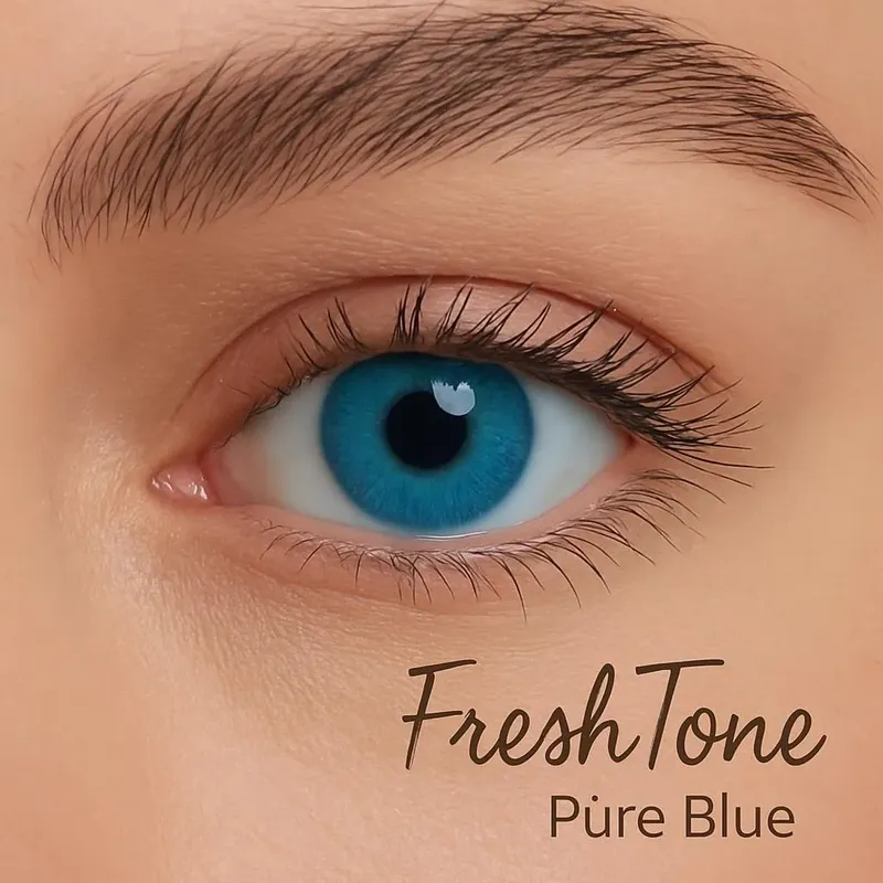 Freshtone Soft Cosmetic Monthly Lens (Pure Blue)