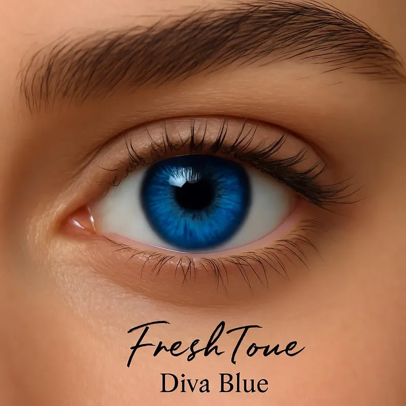 Freshtone Soft Cosmetic Monthly Lens (Diva Blue)