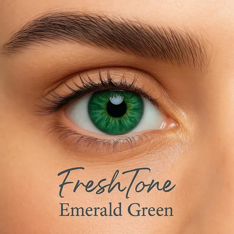 Freshtone Soft Cosmetic Monthly Lens (Emerald Green)