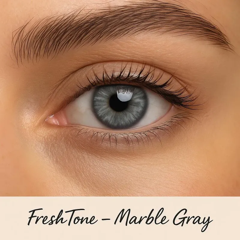 Freshtone Soft Cosmetic Monthly Lens (Marble Gray)