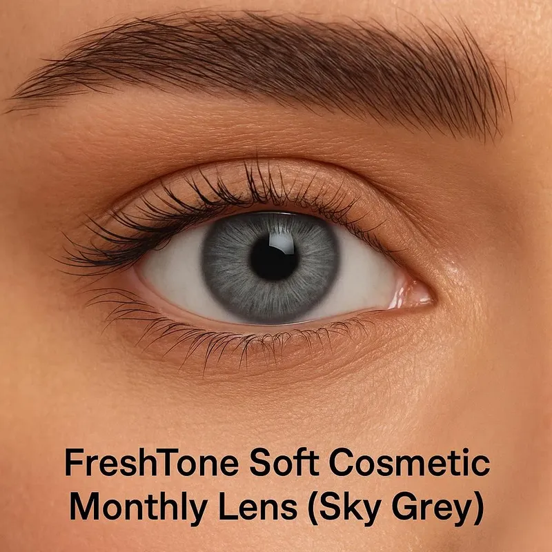 Freshtone Soft Cosmetic Monthly Lens (Sky Grey)