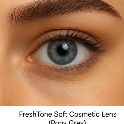 Freshtone Soft Cosmetic Monthly Lens (Pony Grey)