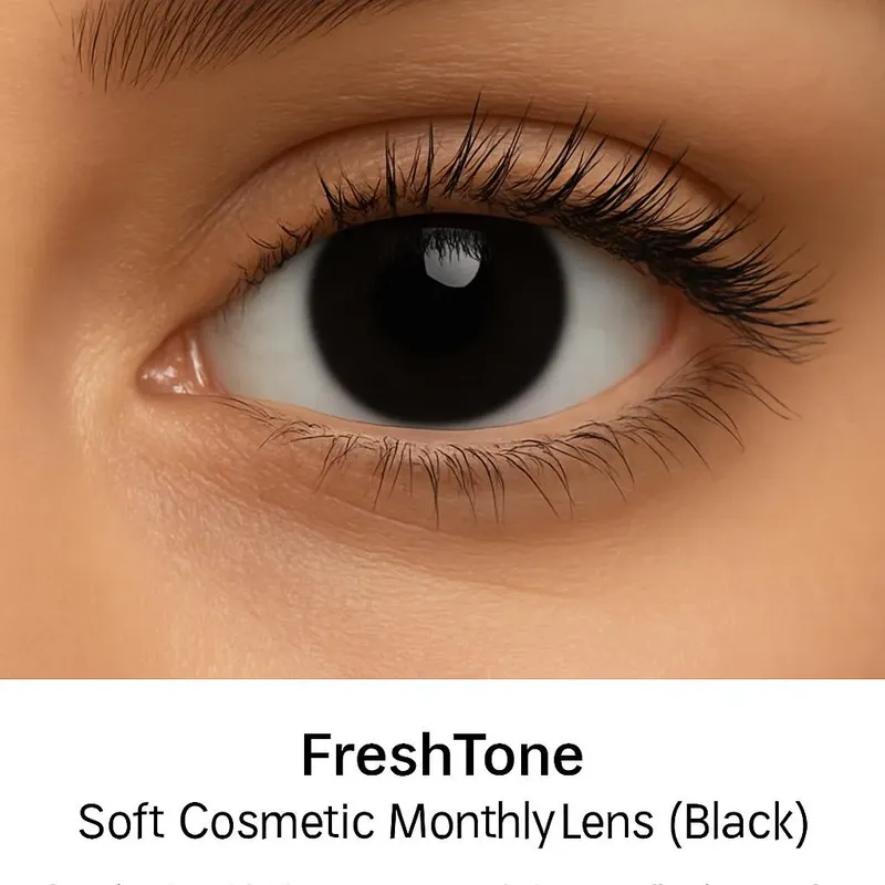 Freshtone Soft Cosmetic Monthly Lens (Black)