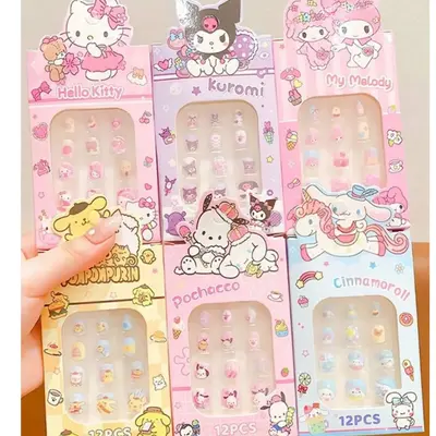 12PCS Girls Nails Assorted Set