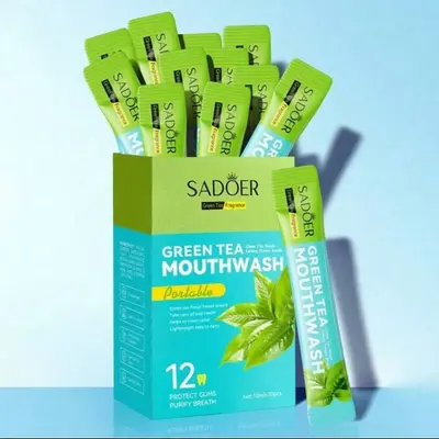 20pcs Fruit Flavored Mouthwash With Gift Box – Green Tea Flavor