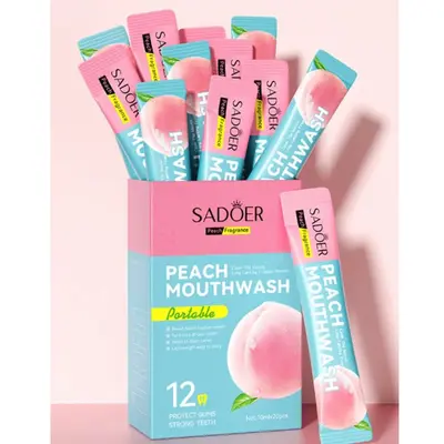 20pcs Fruit Flavored Mouthwash With Gift Box – Peach Flavor
