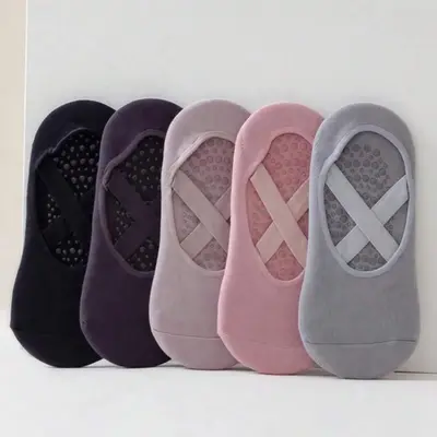 5 Pairs Pilates Yoga Grip Socks
