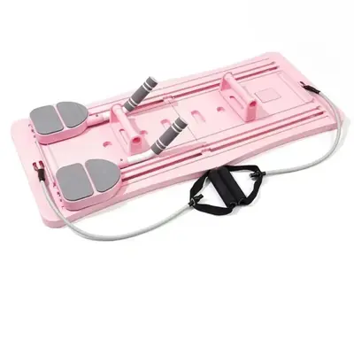 8-in-1 Foldable Pilates Skateboard pink