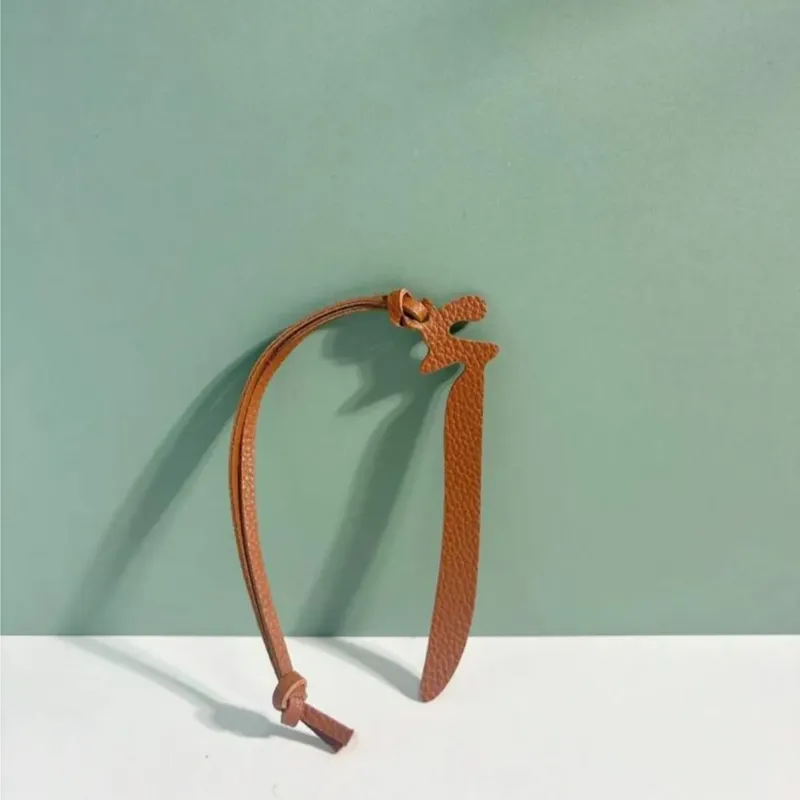 Arabic Letter "أ" Leather Bag Charm – Brown