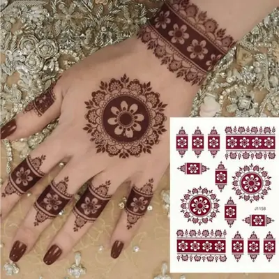 Disposable Temporary Tattoo Stickers – Fake Tattoos for Women, Hand & Body Art Decals (1pc)