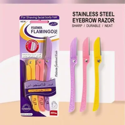 Flamingo Eyebrow Razor 3PC