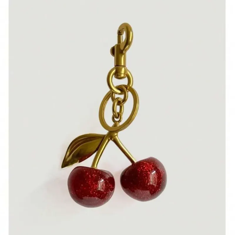 Glitter Cherry Bag Charm