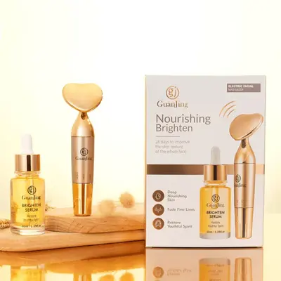 GuanJing Nourishing Brighten Serum & Massage Device Set