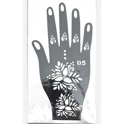 Henna Sticker Elegant Geometric Design (No. 05)