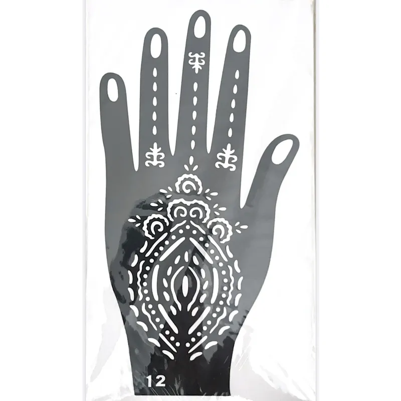 Henna Sticker Indian Geometric Pattern (No. 12)