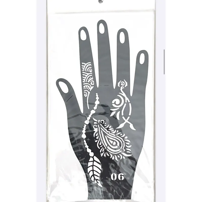 Henna Sticker Paisley & Leaf Pattern (No. 06)