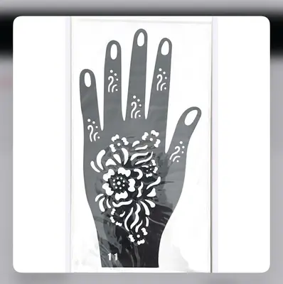 Henna Sticker Scattered Flowers & Soft Lines (No. 11)