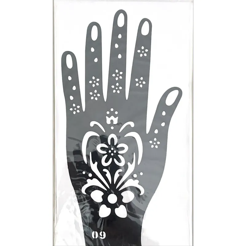 Henna Sticker Simple Royal Flower (No. 09)