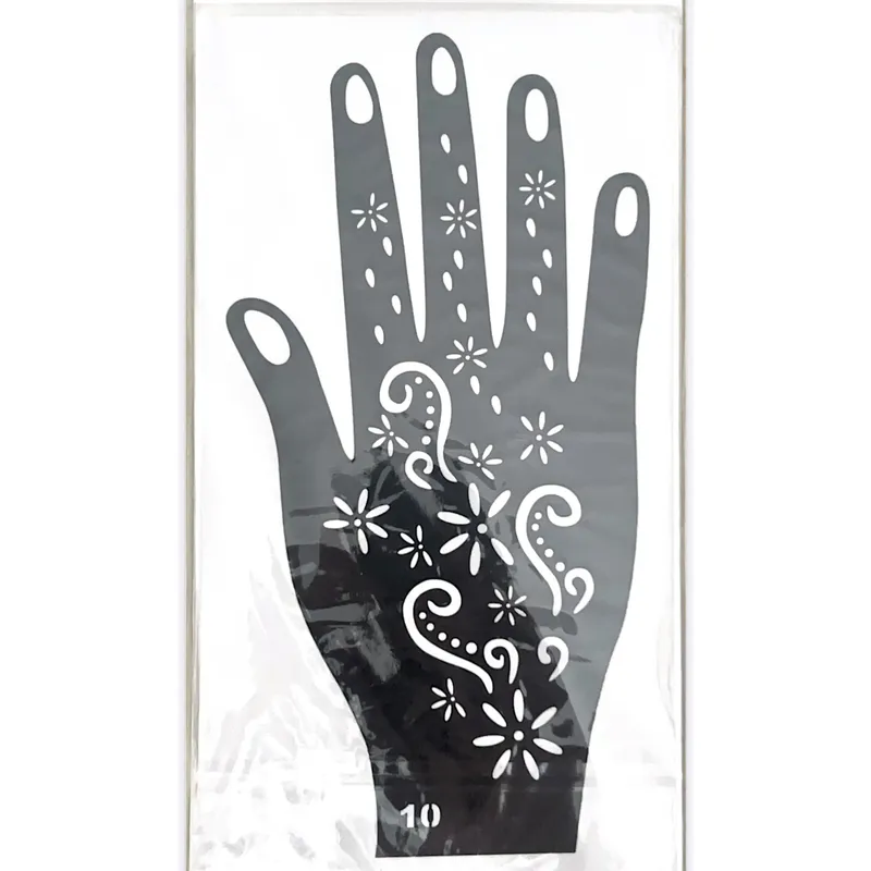 Henna Sticker Stars & Swirls Pattern (No. 10)