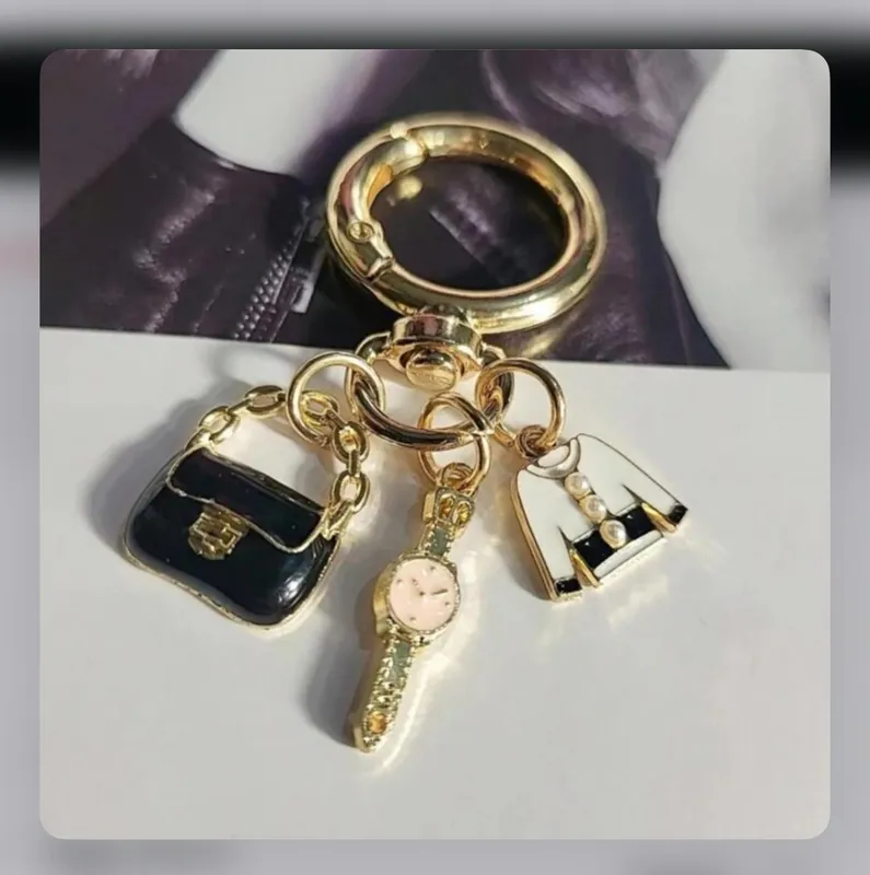 Mini Charm Keychain – Bag, Watch & Jacket