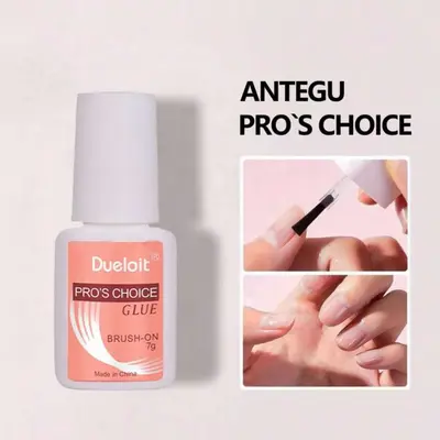 Super Strong Nail Glue for Acrylic Nails, Nail Tips & Press-On Nails – Brush-On Formula (1pc)