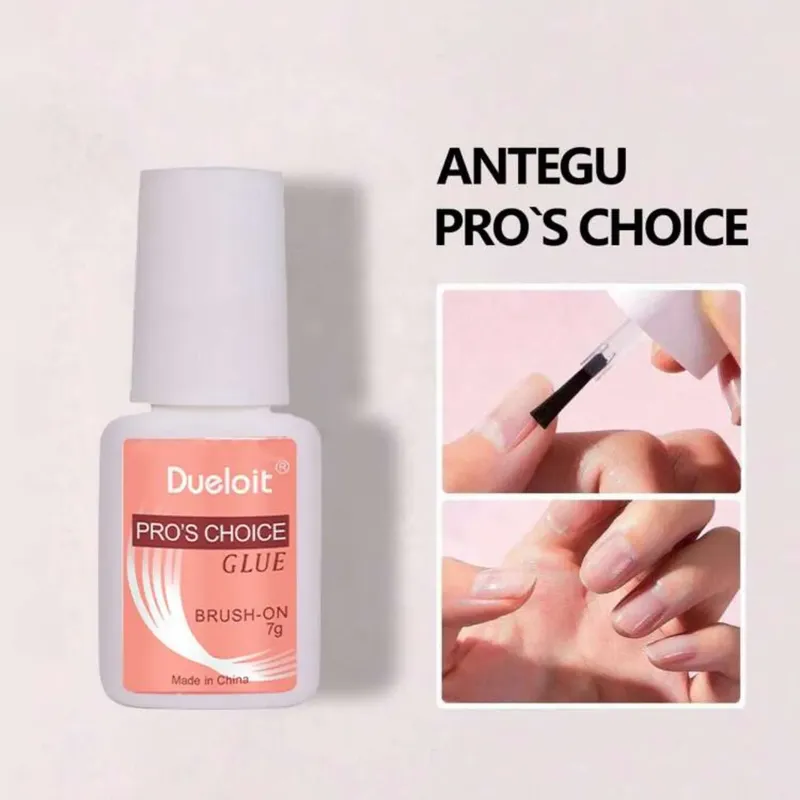Super Strong Nail Glue for Acrylic Nails, Nail Tips & Press-On Nails – Brush-On Formula (1pc)