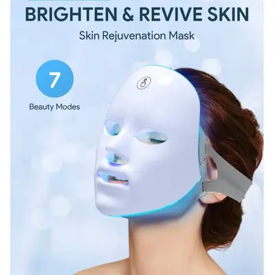 Teckwe 7-Color LED Wireless Face Mask