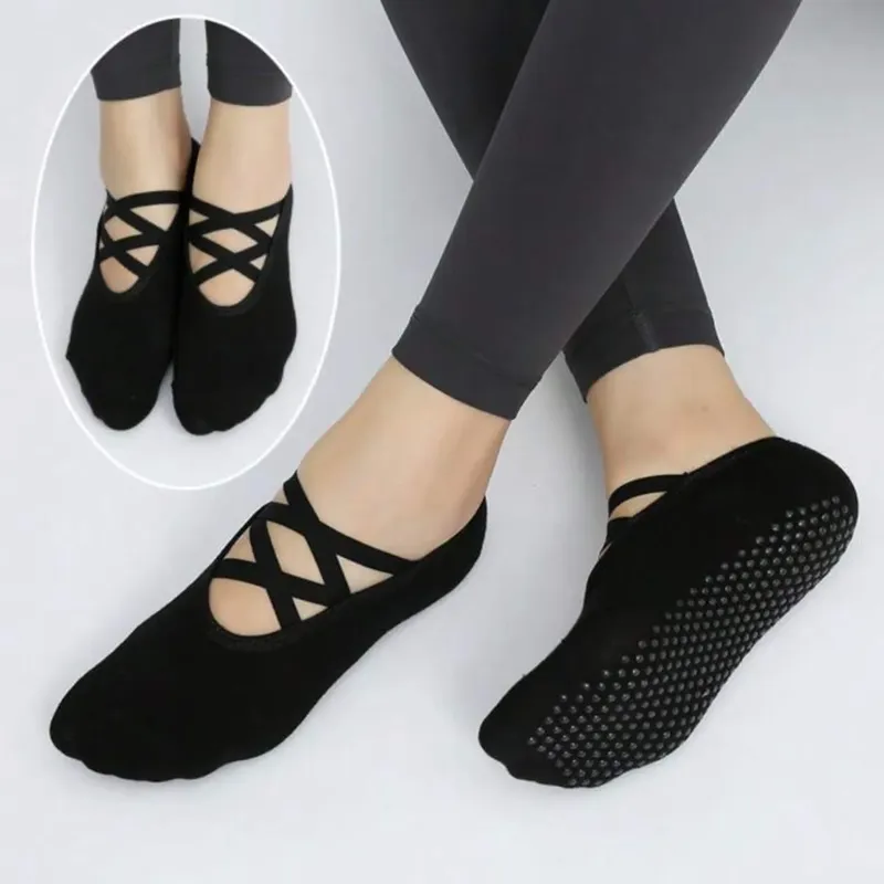 1 Pair of Professional Non-Slip Yoga & Pilates Socks for Women – Aerial Pilates & Fitness Grip Socks