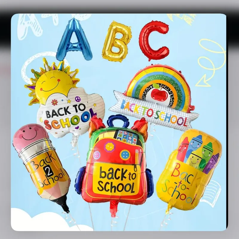 8pcs Back to School Aluminum Foil Balloons
