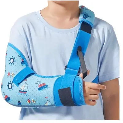 Kids Arm Shoulder Sling with Waist Strap, different sizes.