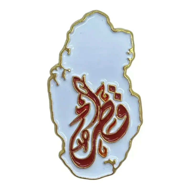 Qatar Map 3D High Quality Metal Sticker for Mobile Phones & Laptops
