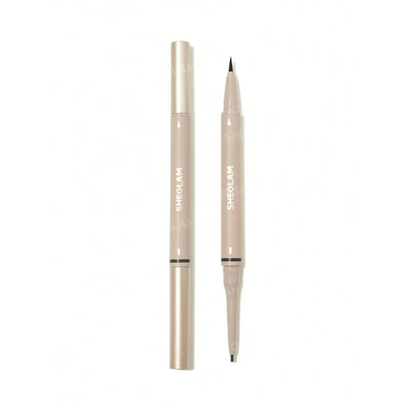 SHEGLAM Brows On Demand 2-in-1 Brow Pencil – Chocolate – Waterproof & Sweat-Proof Eyebrow Pen