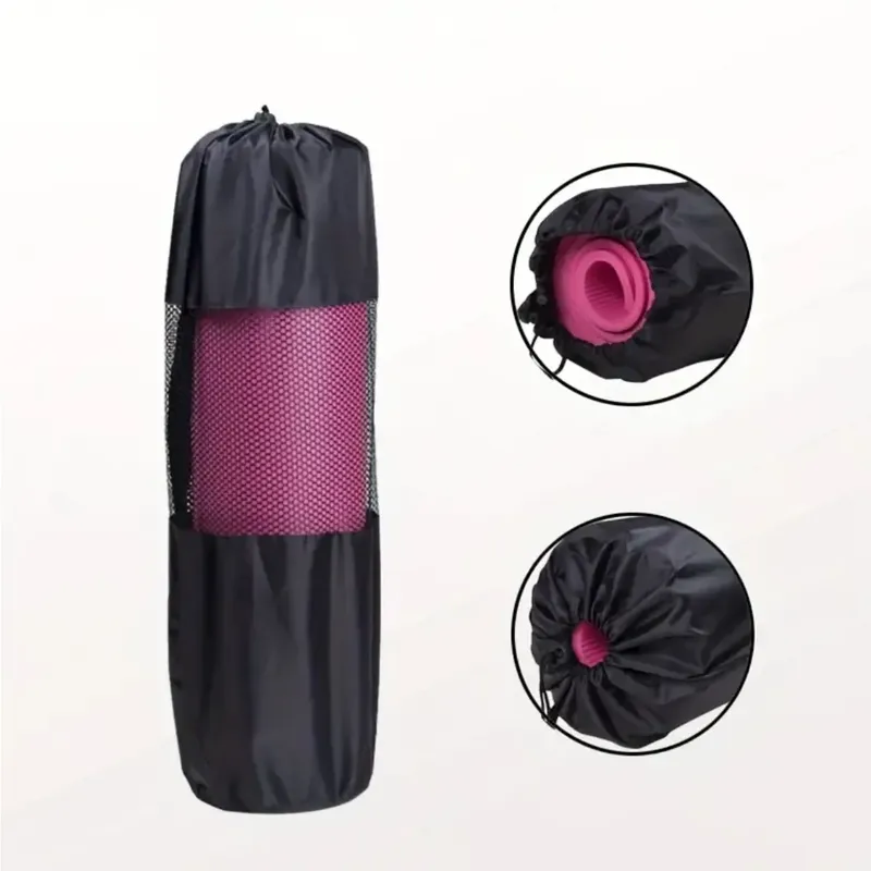Yoga & Pilates Mattr Pink With Black Yoga Stora Bag