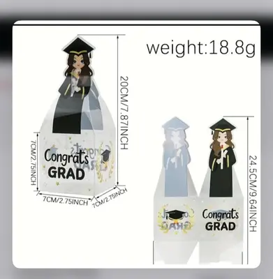 Congrats Graduate (Female) Chocolate Box 1PC