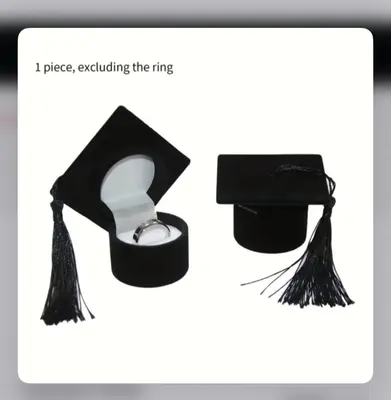 Graduation Hat-Shaped Ring Box