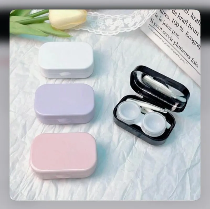 Simple Mini Portable Contact Lens Case