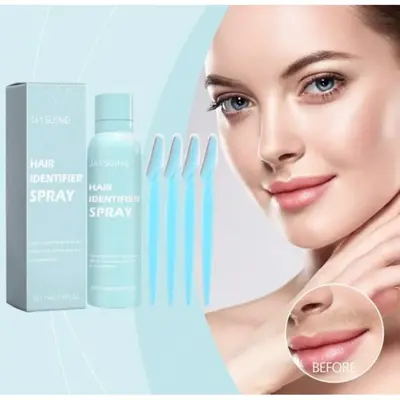 Hair Identifier Spray with 4 Face Razors