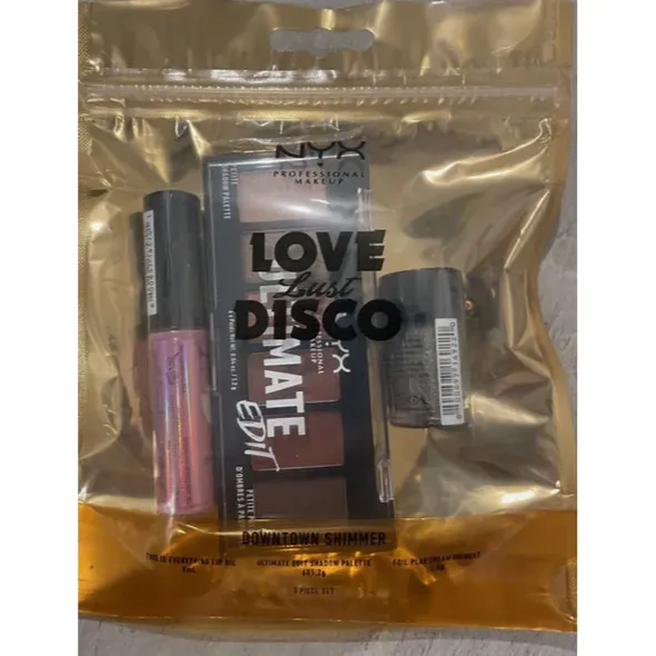 NYX Love Lust Disco Downtown Shimmer Set – Eyeshadow & Lip Gloss Duo
