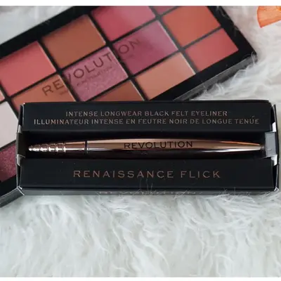 Makeup Revolution Renaissance Flick Eyeliner – Precision Felt Tip Liquid Liner