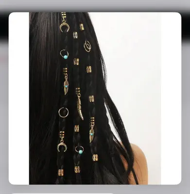 Braiding Rings & Charms Hair Accessories 31Pcs