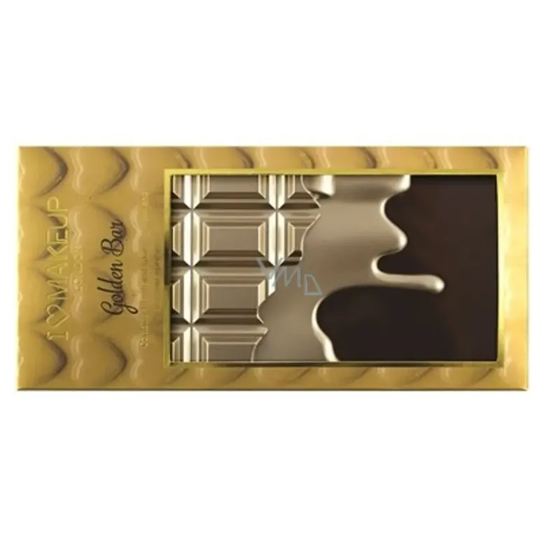 I Heart Revolution Gold Chocolate Eyeshadow Palette – 16 Rich Shades – 22g