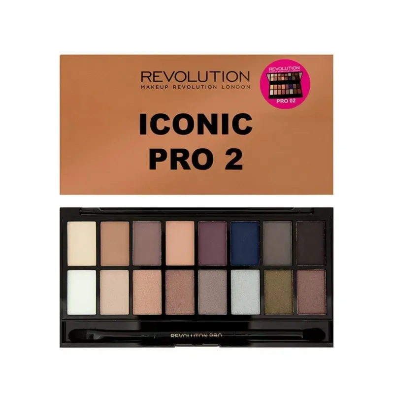 Revolution Iconic Pro 2 Eyeshadow Palette – 16 Ultra-Pigmented Shades
