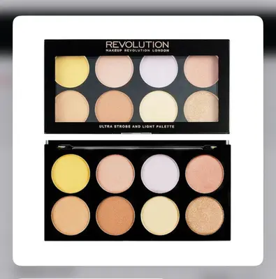 Revolution Ultra Strobe and Light Highlighter Palette – 15g Glow Kit