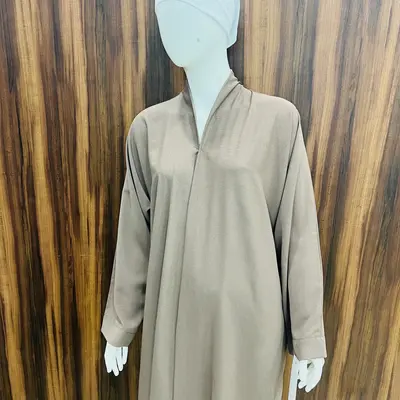 Open Abaya - 1583 - Brown
