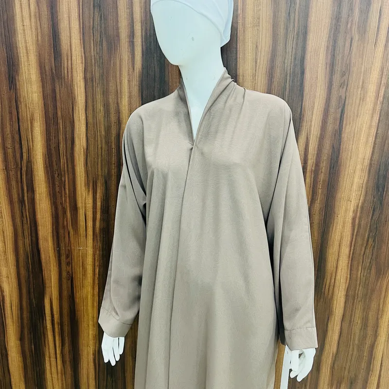 Open Abaya - 1583 - Brown